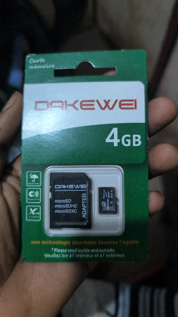 carte mémoire 4gb