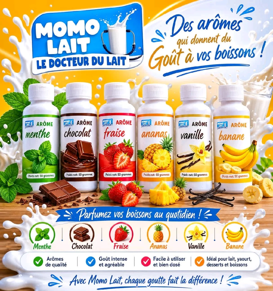7 arômes colorés