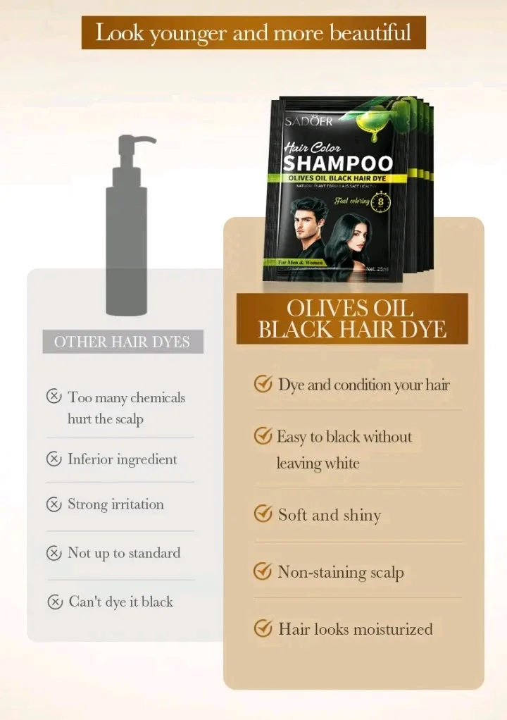 Olive Oil Black Hair Shampoo