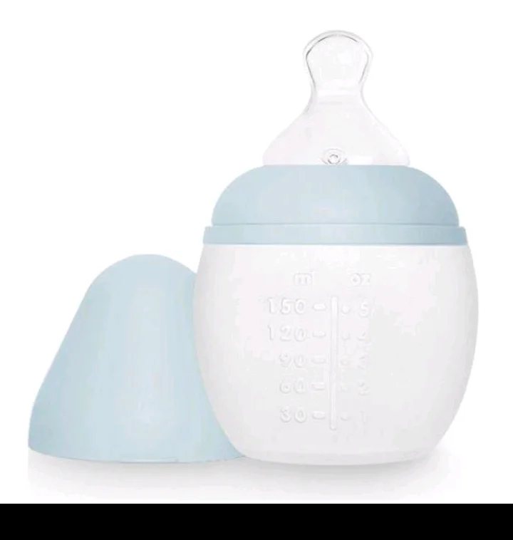 Biberon silicone avec cuillère