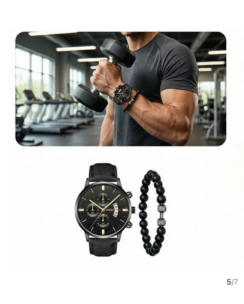 Montre & bracelet Noir