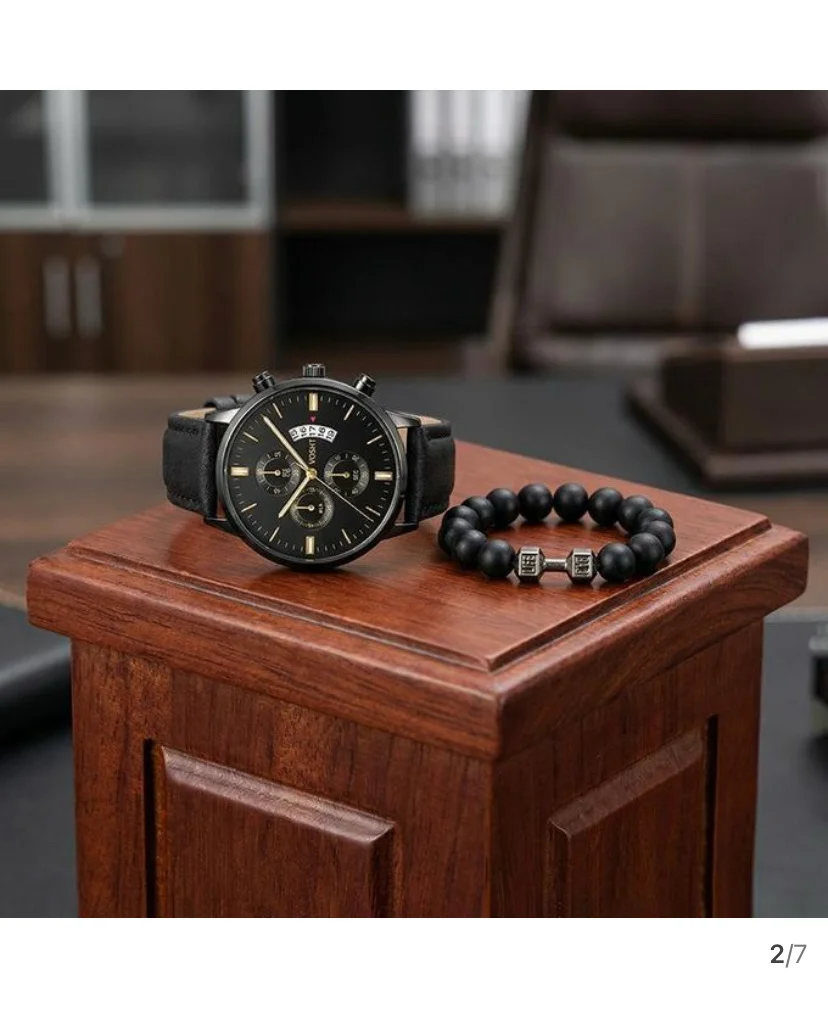 Montre & bracelet Noir