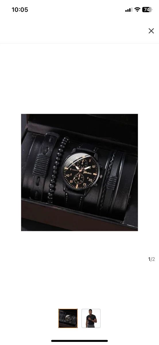montre à quartz avec ensemble de bracelets