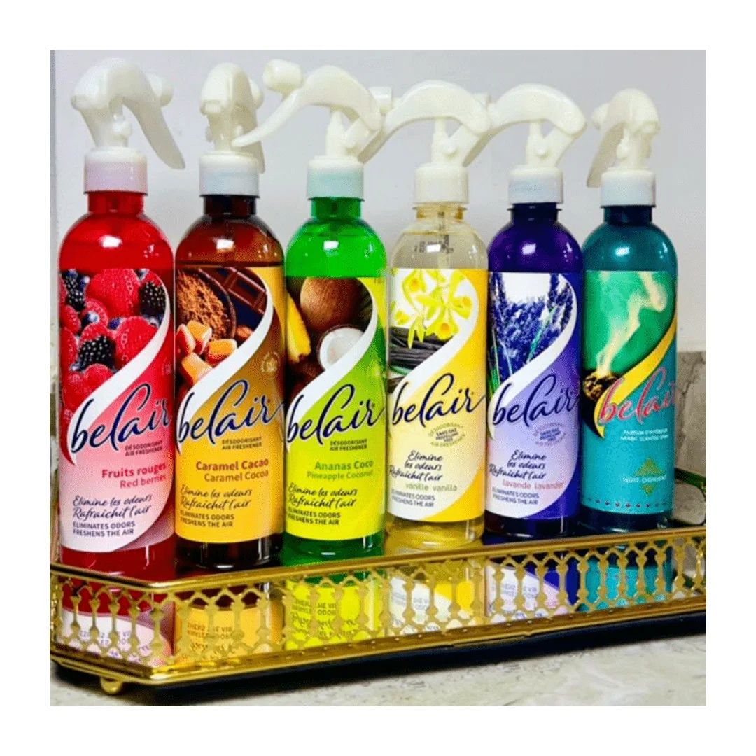 Désodorisant Spray Belair - Parfum d'Ambiance (Grande Bouteille)